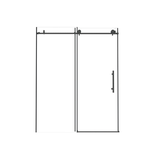 Frameless Shower Door 56-60" W x 76" H Tempered Glass