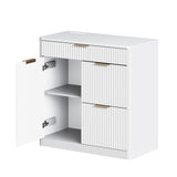 Freestanding Office File Cabinet with Built-in Tabletop Charging Station, Large