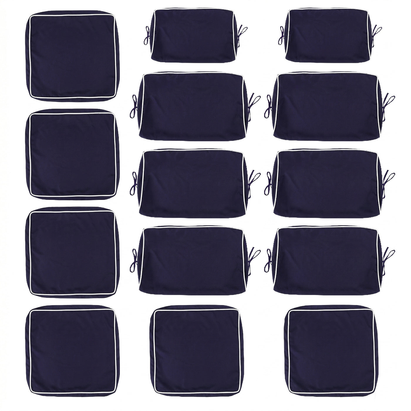Cushion Covers for 7 Pcs (6-Seaters) Wicker Rattan Sectional Sofa,  14Pack