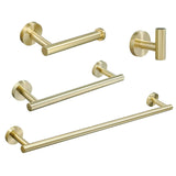 Brushed Nickel Gold Stainless Steel Bathroom Accessories Set