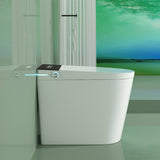 Compact Smart Toilet with Bidet Seat Built-in, Modern Tankless Design