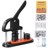 Button Maker, 1.25 inch/32mm Pin Maker with 500pcs Button Parts, Ergonomic Arc H