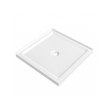 36x36 Anti-Slip Acrylic Double Threshold Shower Base White