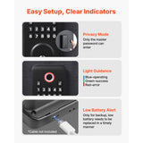 Fingerprint Door Lock Set, Electronic Biometric Deadbolt Keyless Entry Door Lock