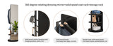360° Rotating 66"x17.8" Multifunctional Full Length Mirror