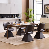 Metal Accent Chair Swivel Dark Brown