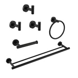 6-Piece Bathroom Hardware Accessories Set Wall Mount