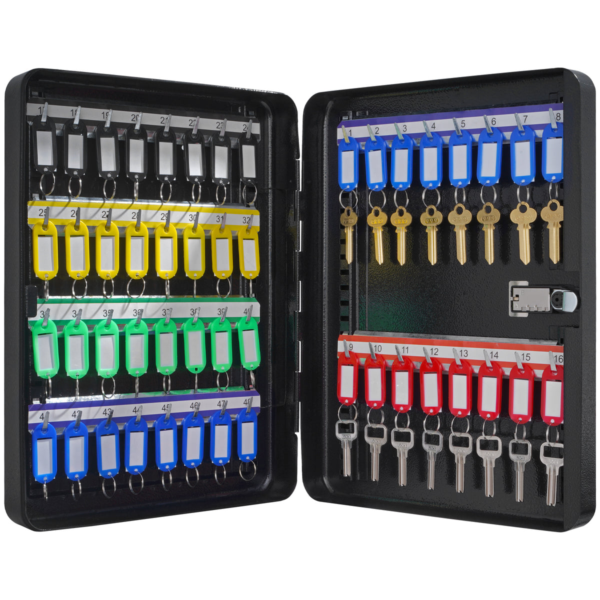 48-Key Cabinet, Key Safe with Combination & Key Lock