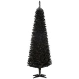 HOMCOM 6' Artificial Pencil Christmas Tree, Slim Xmas Tree with 390 Realistic Br