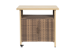 Metal Outdoor Coffee Table Beige