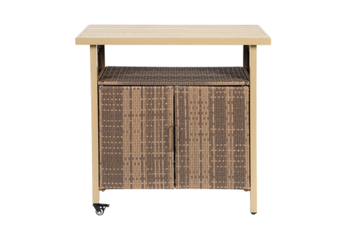 Metal Outdoor Coffee Table Beige