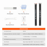 Garage Door Torsion Springs, Pair of 0.218 x 2 x 24inch