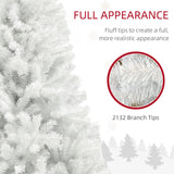 HOMCOM 9ft Tall Artificial Christmas Tree, Unlit Xmas Tree with 2132 Branch Tips