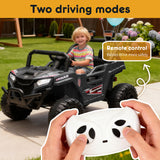 12V 2WD Kids Ride On UTV W/ 2.4G PC,Anti-Collision Bar,High Chassis,Anti-Slip Wh