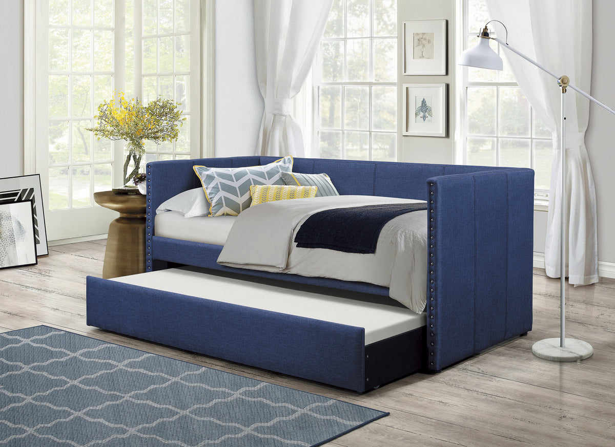 Daybed with Trundle Wood Sleeper Blue
