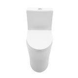 Ceramic One Piece Toilet for Bathroom, 12-inch Rough-In, 1.1/1.6 GPF