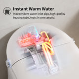 Tankless Smart Toilet With Bidet Built In, One-piece, Auto Flush