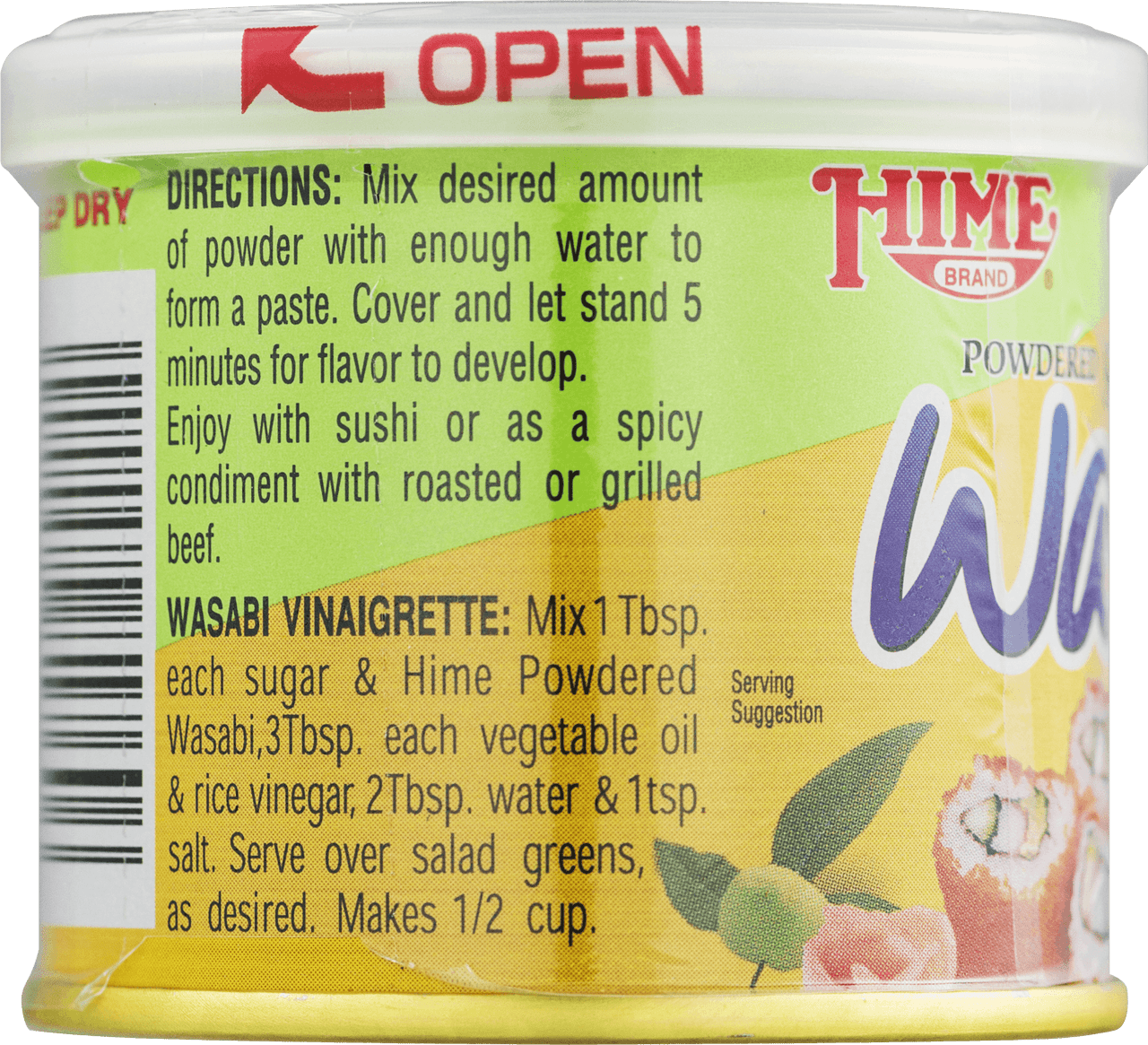 Hime Powdered Sushi Wasabi (10x0.88 OZ)-4