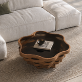 Engineered Wood Coffee Table Walnut Brown