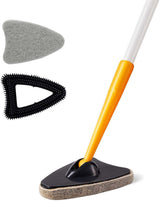 2 in 1 Tub Tile Scrubber Brush with Pole Stiff Bristles