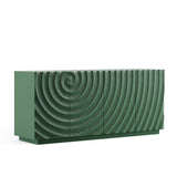 Sideboard Buffet Cabinet, 59"Green Accent Cabinet with 4 Doors