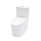 Ceramic One Piece Toilet for Bathroom, 12-inch Rough-In, 1.1/1.6 GPF