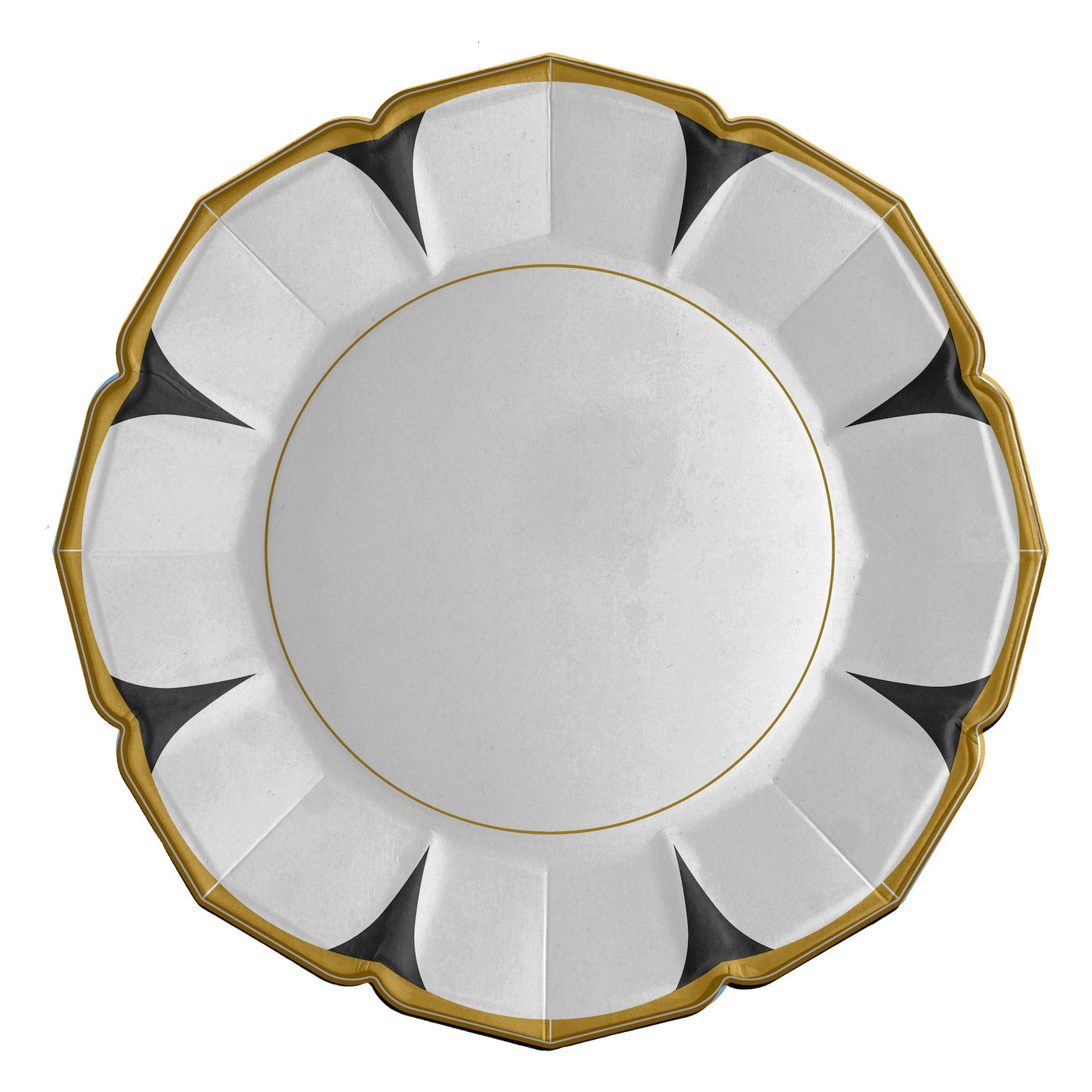 Black Daisy Dinner Plates