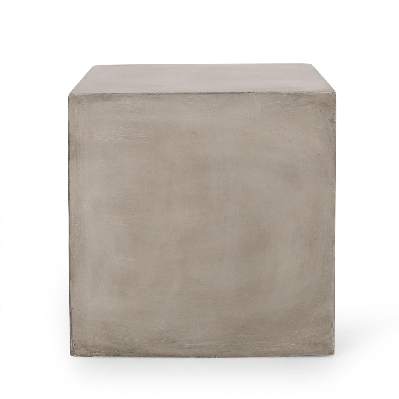 MGO Outdoor Side Table Light Grey Concrete Square