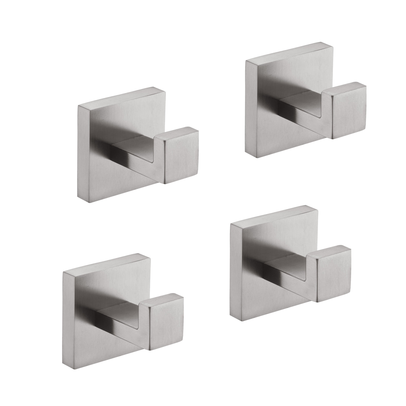 4 Pack Stainless Steel Wall Mount Towel Hooks
