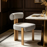 Modern Upholstered Dining Chair, Armless Side Chair