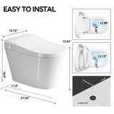 Unique Smart Toile, One Piece Toilet with Bidet Built