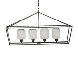 Industrial Iron Chandelier Hanging Light Fixture Kitchen Dining