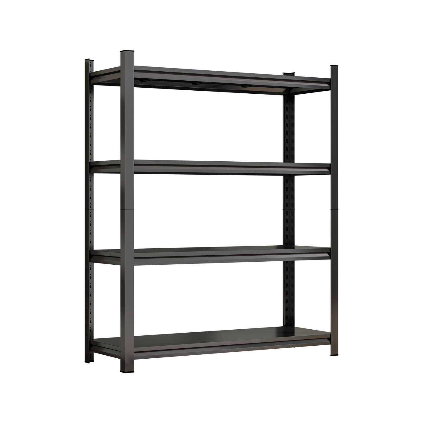 4-Tier Metal Storage Rack 63"H x 45.27"W x 17.7"D Black