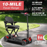 Mobility Scooter Foldable Red