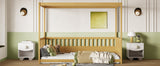 Twin Pine Canopy Bed Natural