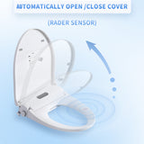 Smart Bidet Toilet Seat with Side Knob Adjustable Heated Seat