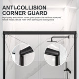 56"-60"W*72" H Semi-Frameless Double Sliding Shower Door, Bypass Shower Door
