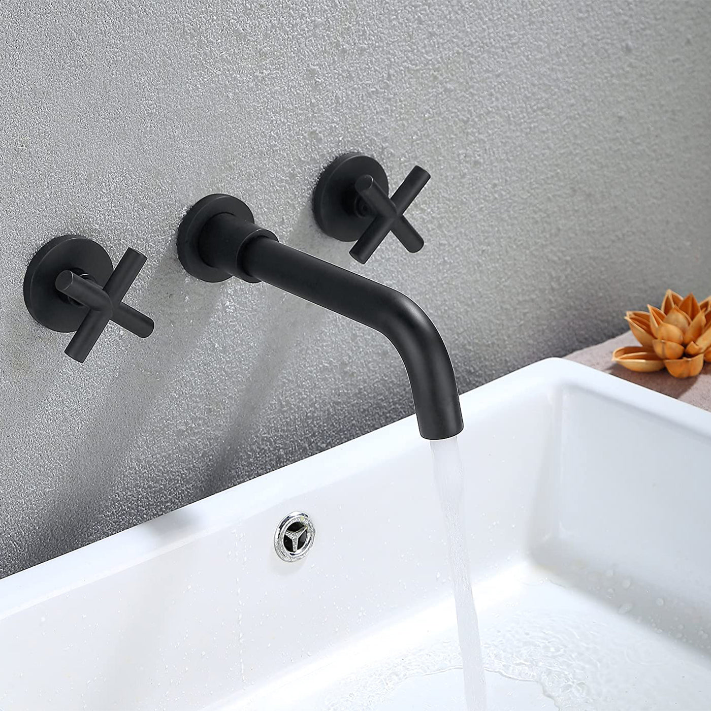 Wall Mounted Bathroom Sink Faucet
