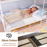Twin Metal Bunk Bed White