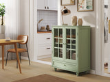 Mint Green Modern Wooden Storage Sideboard Cabinet 28"x15"x36