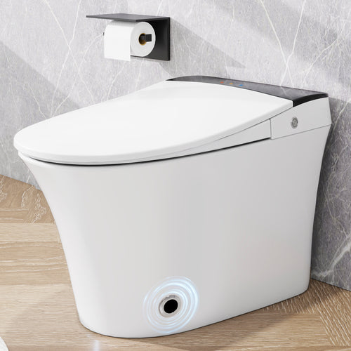Heated Seat Smart Toilet, One Piece Toilet, Automatic Flush Tankless Toilet w...