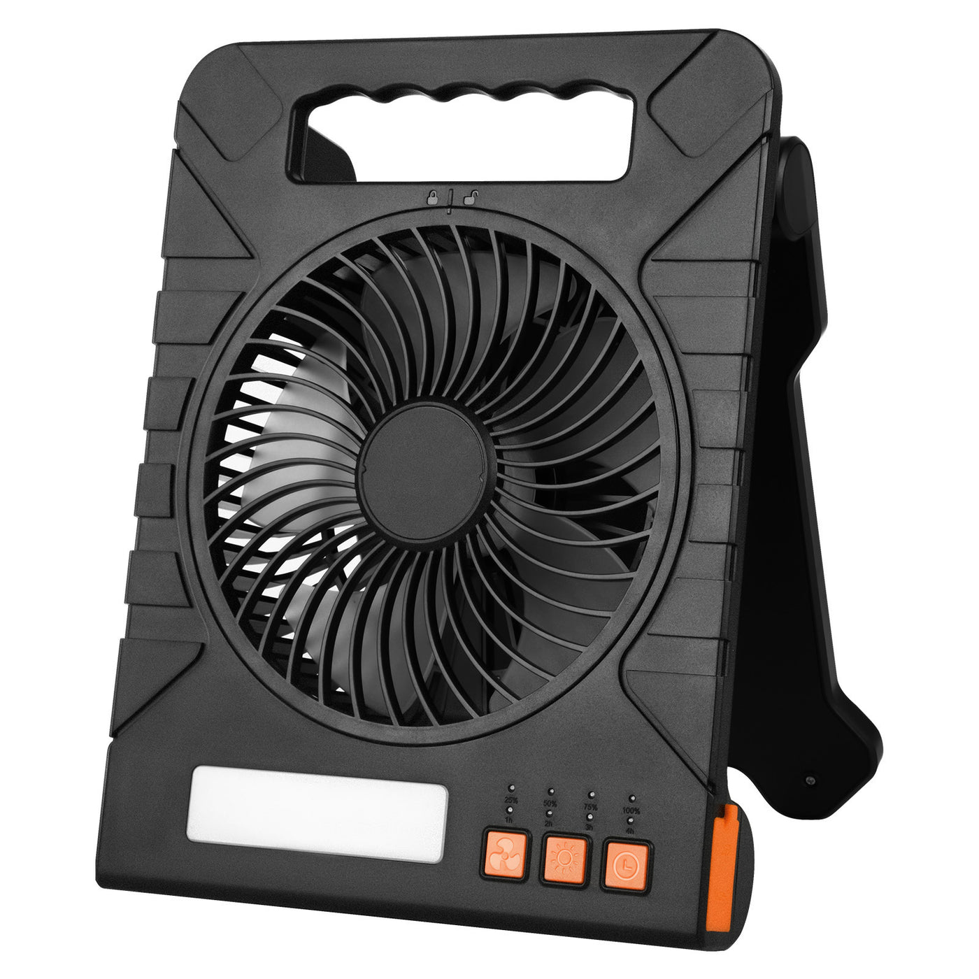 Solar Fan LED Lantern 10000mAh Rechargeable 7" Portable