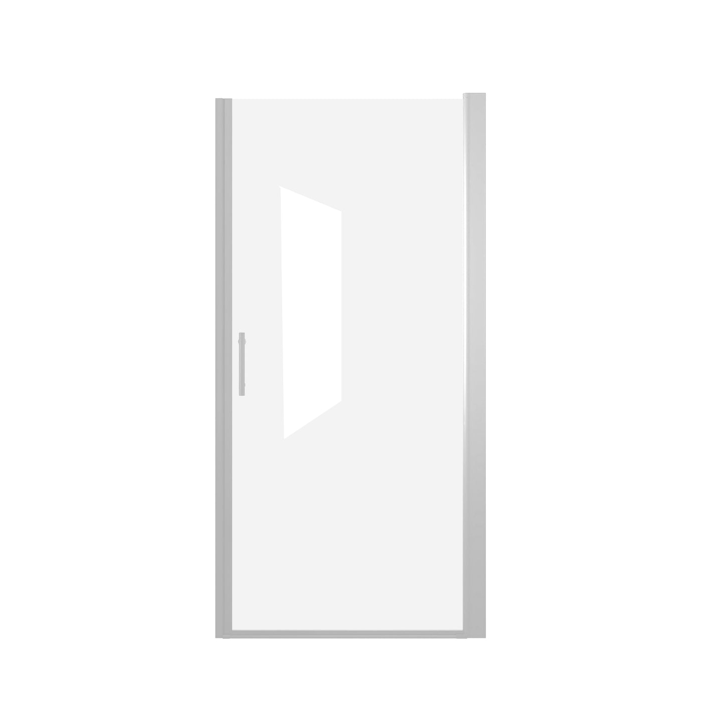 36x72 Pivot Shower Door Chrome Aluminum 6mm Tempered Glass