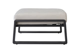 Aluminum Ottoman Beige/Brown