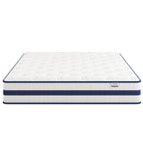 Queen Size 12" Hybrid Mattress Memory Foam Pocket Coils