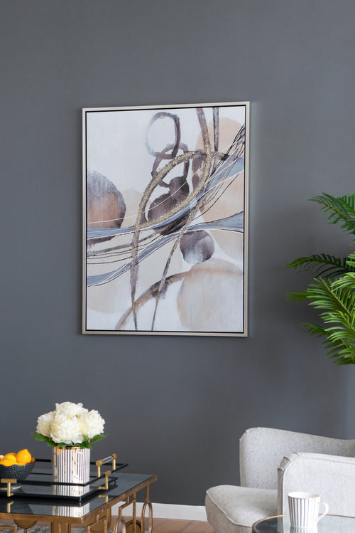 Abstract Watercolor Oil Painting 35.4" x 47.2" Rectangle