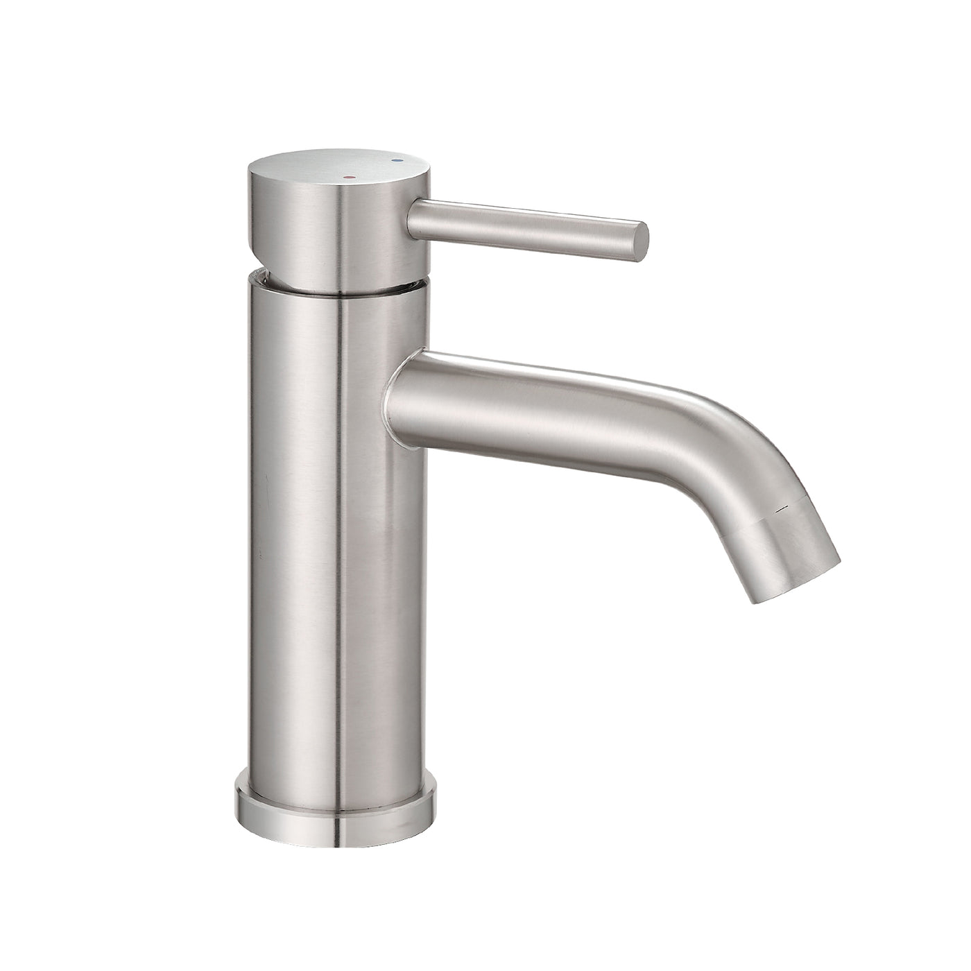 Brushed Nickel Waterfall Bathroom Sink Faucet Single Handle
