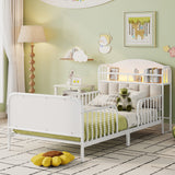 Twin Metal Platform Bed Frame with Storage Headboard