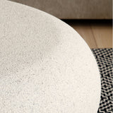 Glass Coffee Table Cream White