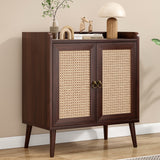 Sideboard Buffet Cabinet with Rattan Doors Storage